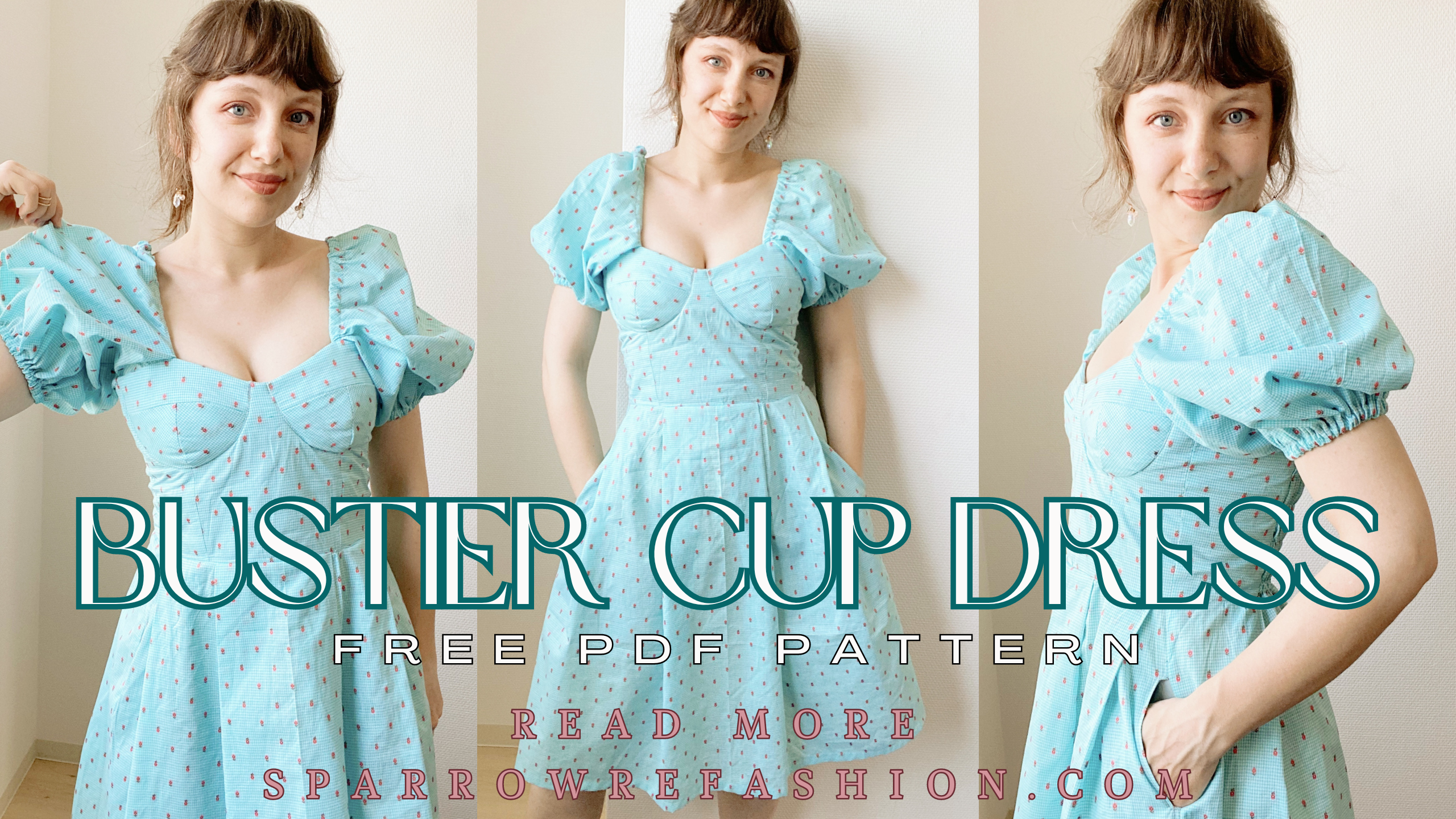 Bustier Cup Dress SEWING TUTORIAL  Free PDF Pattern - Sparrow Refashion: A  Blog for Sewing Lovers and DIY Enthusiasts