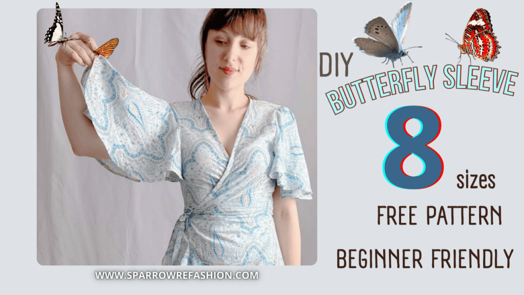 Butterfly Sleeve - Drafting and Sewing - Free Pattern in 8 Sizes ...