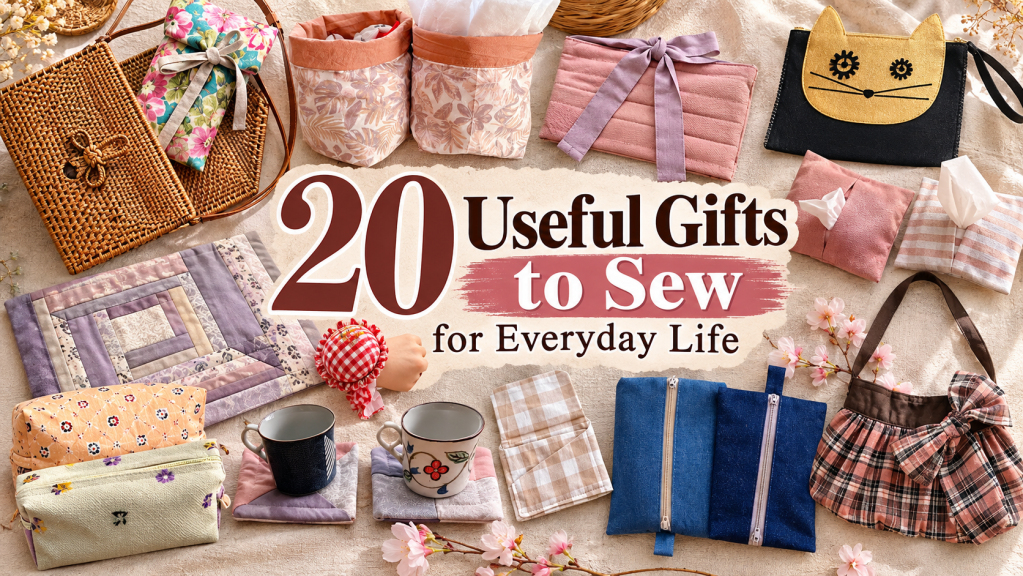 20 Useful Gifts to Sew for Everyday Life with Free Patterns - Sparrow ...
